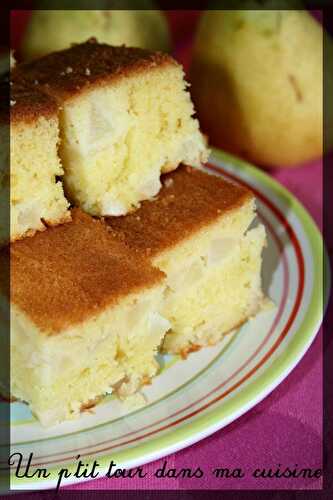 P'tit gâteau du goûter aux poires
