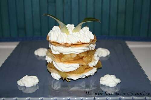 P'tit millefeuille ananas/chantilly