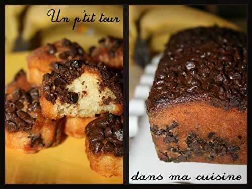 P'tit pain aux bananes et aux pépites de chocolat