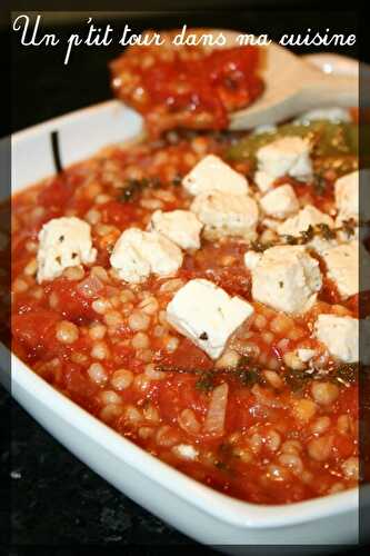 P'tit risotto d'orge à la feta marinée