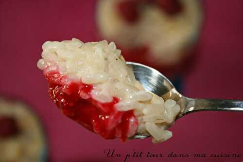 P'tit risotto sucré amandes et framboises