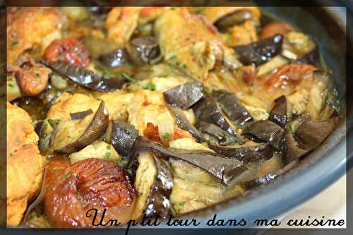 P'tit tajine de pintade aux aubergines et aux figues