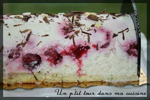 P'tite bûche litchis framboises