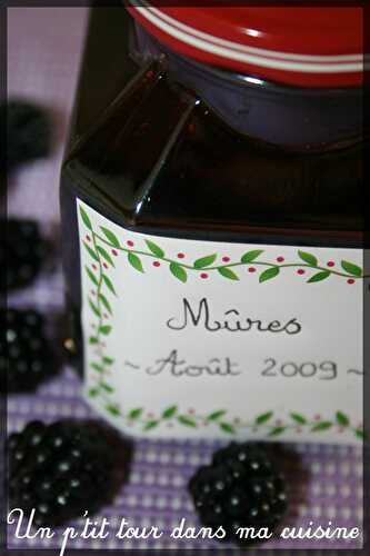 P'tite confiture de mûres