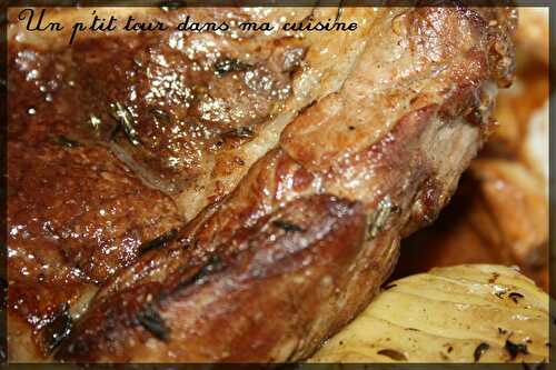 P'tite côte de boeuf au four et pommes de terre "à la suèdoise"