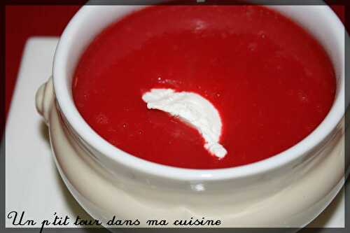 P'tite soupe de betteraves au fromage frais