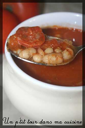 P'tite soupe de haricots blancs au chorizo