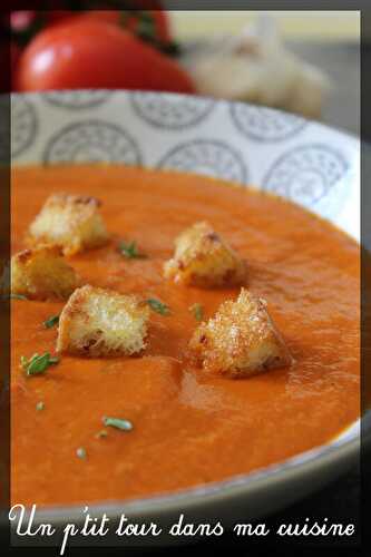 P'tite soupe de tomates rôties aux herbes