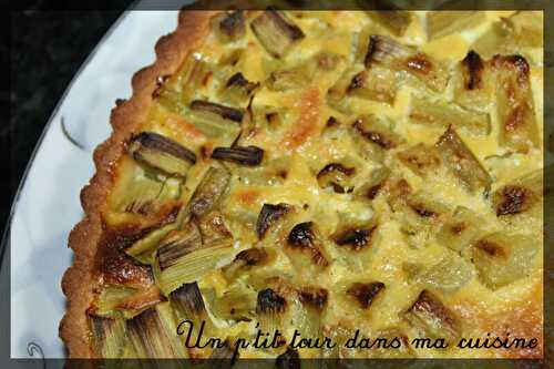 P'tite tarte à la rhubarbe et crème de coco