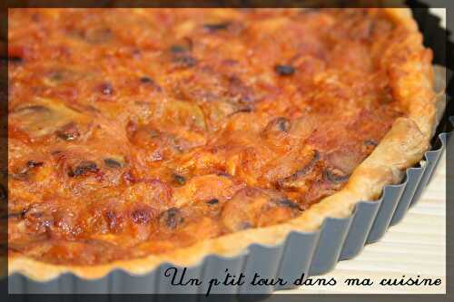 P'tite tarte au crabe et aux champignons