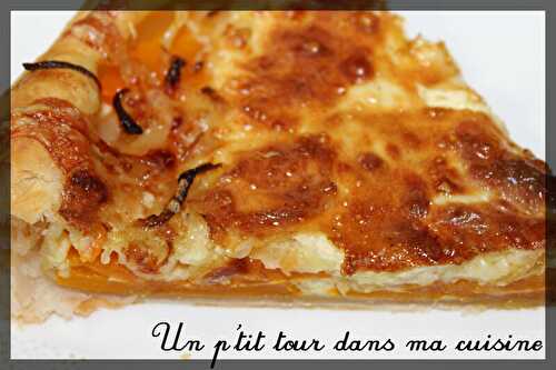 P'tite tarte oignons, potimarron et comté