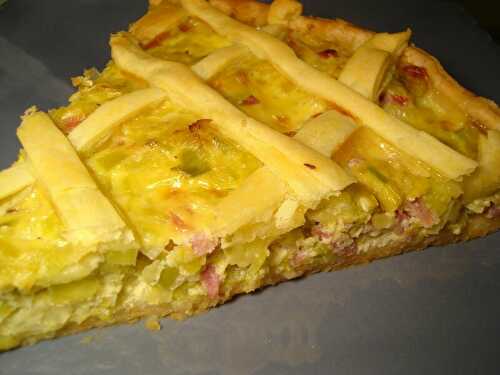 P'tite tarte salée poireaux/tofu soyeux