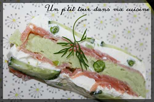 P'tite terrine fraîcheur saumon et légumes verts