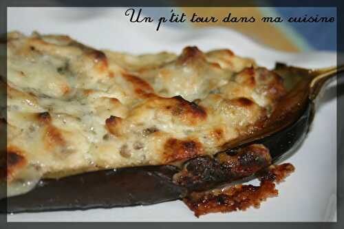 P'tites aubergines farcies au morbier