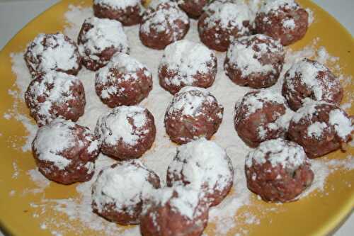 P'tites boulettes de viande à la suédoise