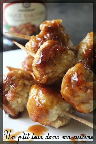 P'tites brochettes de lapin yakitori