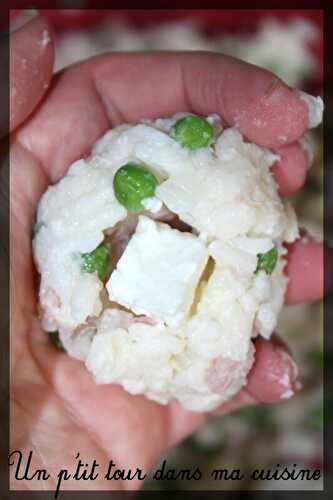 P'tites croquettes avec des restes de risotto (arancini)