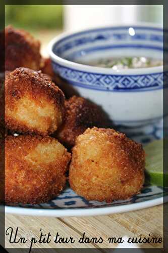 P'tites croquettes de crevettes et sauce cacahuète