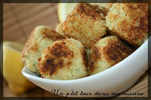 P'tites croquettes de poisson, pommes de terre et citron