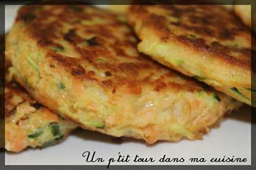 P'tites galettes saumon/courgette