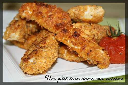 P'tites lanières de poulet pané aux Corn Flakes