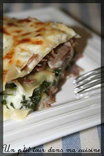 P'tites lasagnes confit de canard et blettes