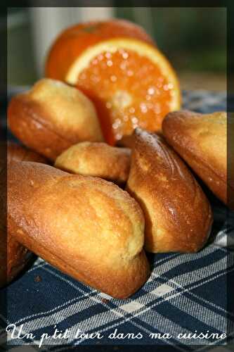 P'tites madeleines à l'orange