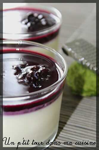 P'tites panna cotta combava/myrtilles