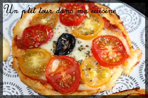 P'tites pizzas pâte au chou-fleur