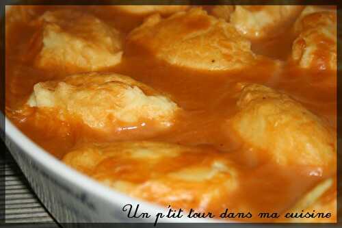 P'tites quenelles de poisson légères, sauce à la bisque de homard