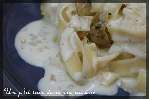 P'tites tagliatelles, sauce au citron confit