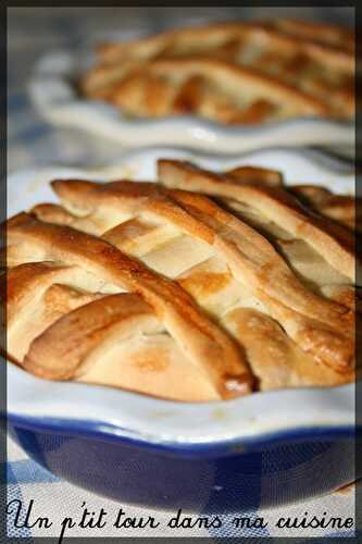 P'tites tourtes poire, chocolat, amandes