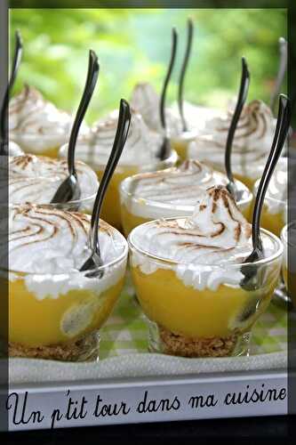 P'tites verrines tarte au citron meringuées