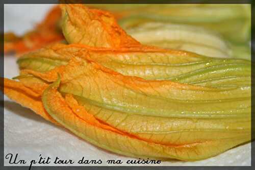 P'tits beignets de fleurs de courgettes