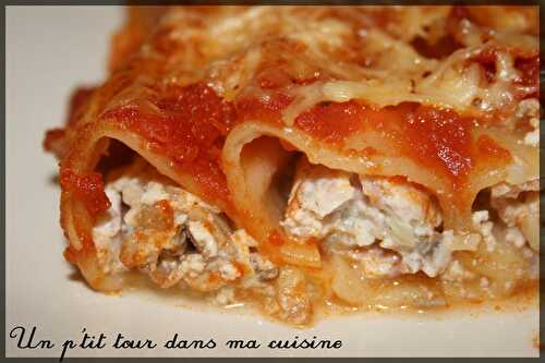 P'tits cannelloni champignons de Paris et jambon