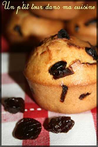 P'tits muffins aux cerises séchées