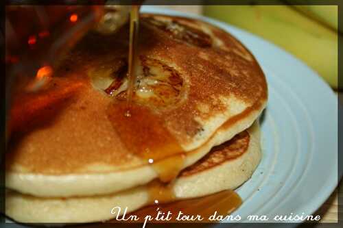 P'tits pancakes des îles: banane, rhum et raisins secs