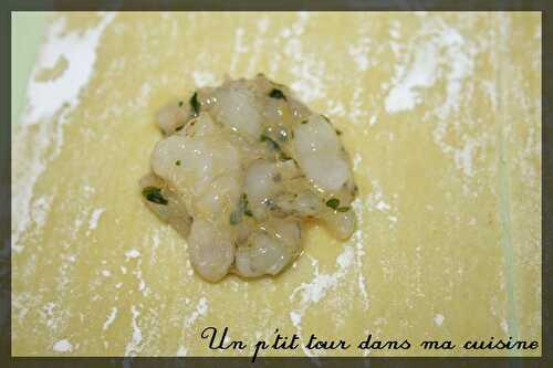 P'tits raviolis aux gambas