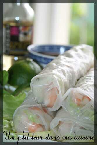 P'tits rouleaux de printemps aux crevettes