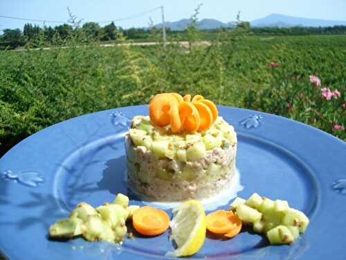 Tartare vert sur fond de Ventoux