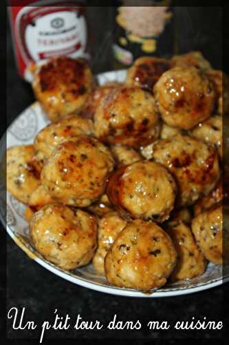 P'tites boulettes de poulet Teriyaki