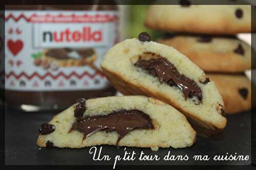 P'tits cookies au coeur coulant de Nutella