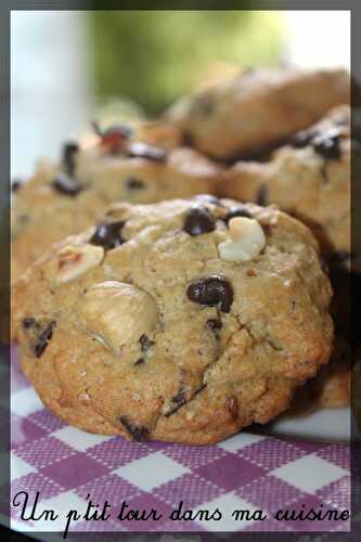 P'tits cookies aux noisettes, chocolat et café