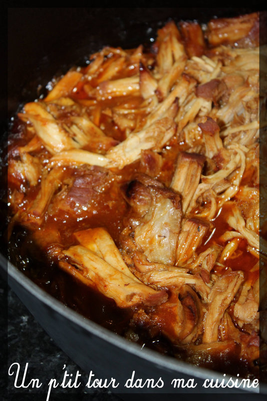 P'tit effiloché de porc ou pulled pork