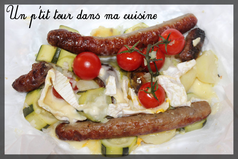 P'tit barbecue gourmand du trappeur ou papillote gourmande au barbecue