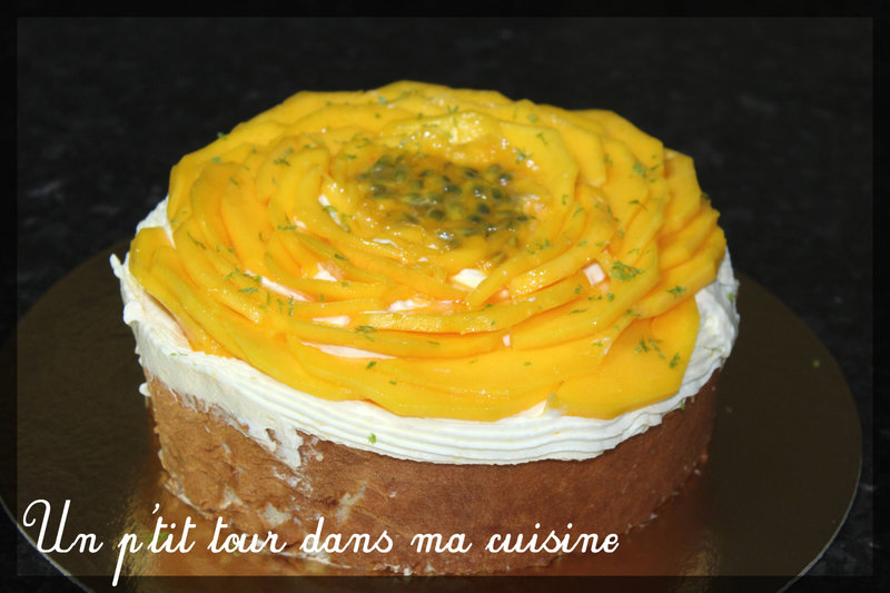 P'tit gâteau roulé vertical mangue passion