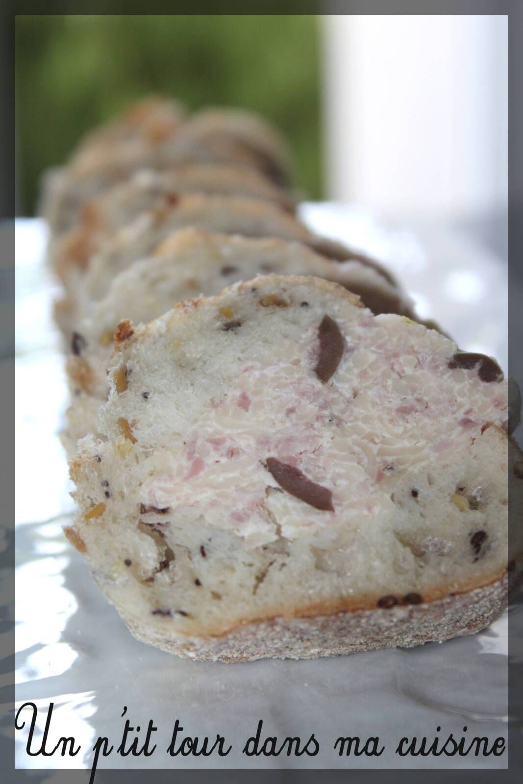 P'tite baguette apéro jambon blanc et olives