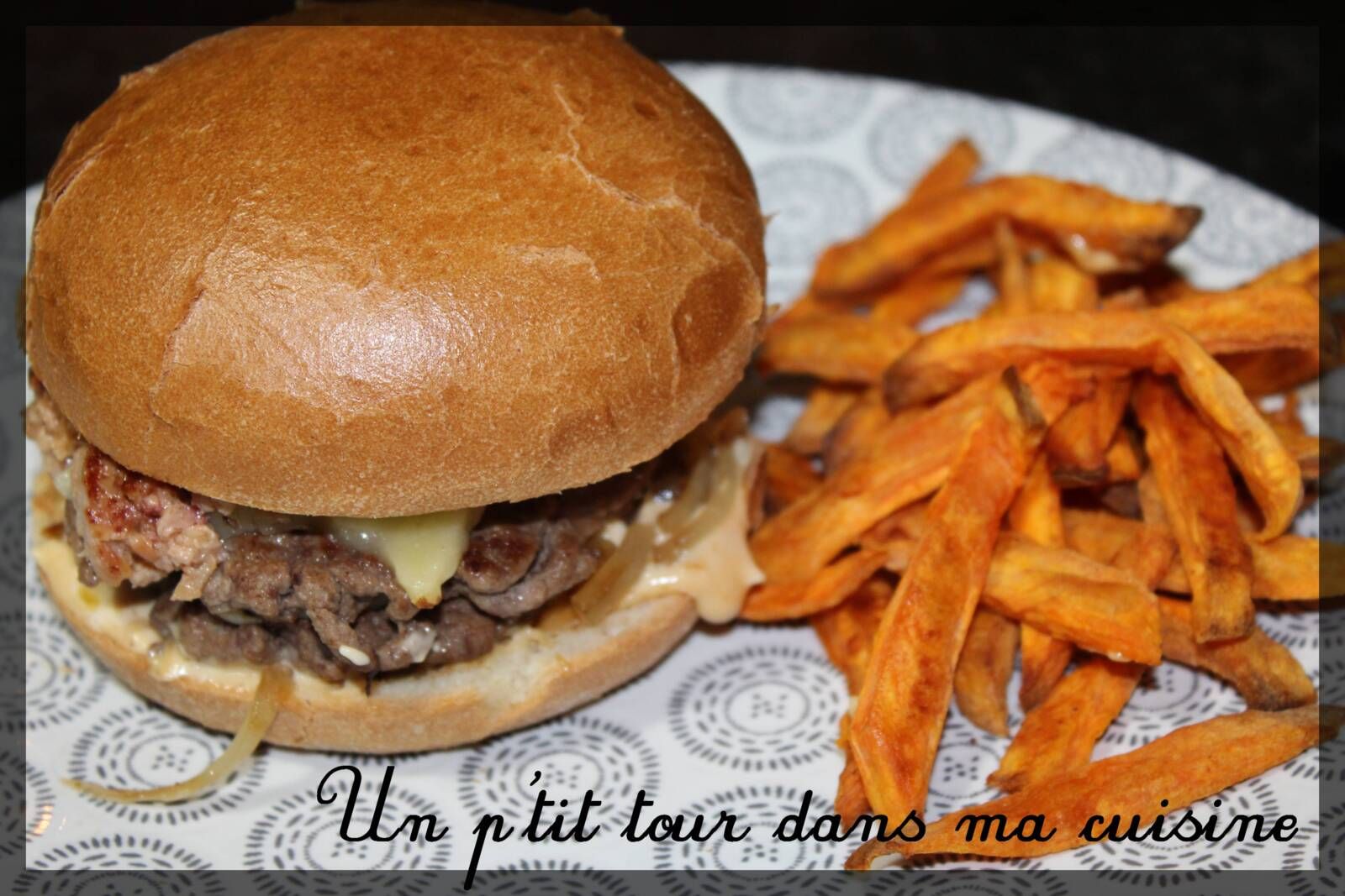 P'tits smashs burgers et frites de patates douces
