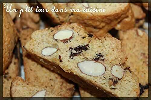 P'tit biscuits amandes, chocolat et orange