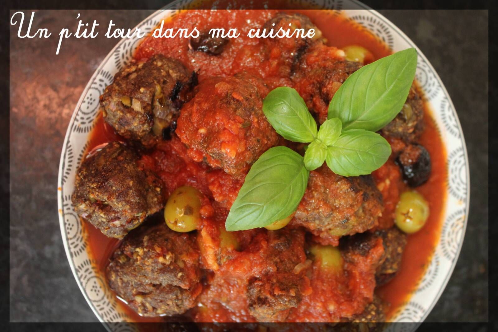 P'tites boulettes de boeuf à la provençale au four